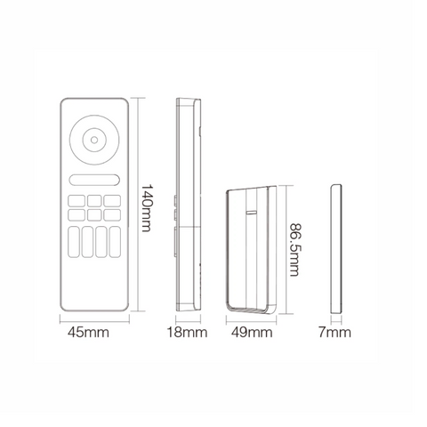 telecomandă LED RGB+CCT, Miboxer 4 Zone, control iluminat inteligent, telecomandă benzi LED, temperatură de culoare reglabilă, iluminat personalizat, control lumină pe zone, iluminat smart home, telecomandă lumină LED, Miboxer C5, led-box.ro