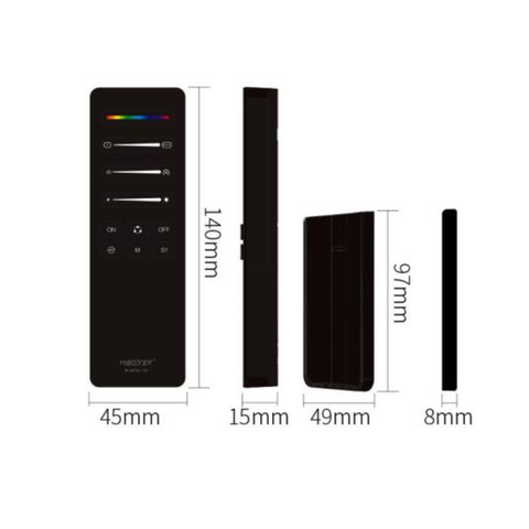 telecomanda banda led digitala, telecomanda miboxer, telecomanda banda led rgbw, telecomanda Miboxer C6, milight, led-box.ro