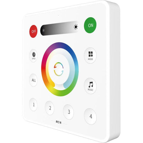 telecomanda perete, panou tactil perete, panou tactil rgbcct, panou touch rgbcct, control banda led rgbcct, led-box.ro