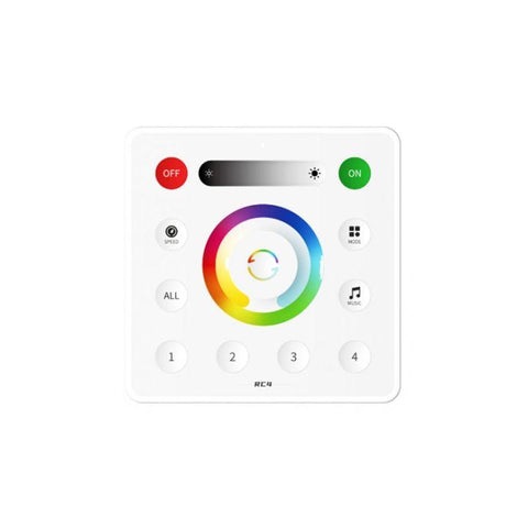 telecomanda perete, panou tactil perete, panou tactil rgbcct, panou touch rgbcct, control banda led rgbcct, led-box.ro