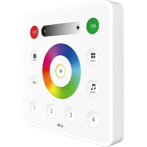 telecomanda tactila banda led, telecomanda touch perete, panou tactil perete, panou tactil banda rgbw, panou perete rgbw, panou tactil RC3, led-box.ro