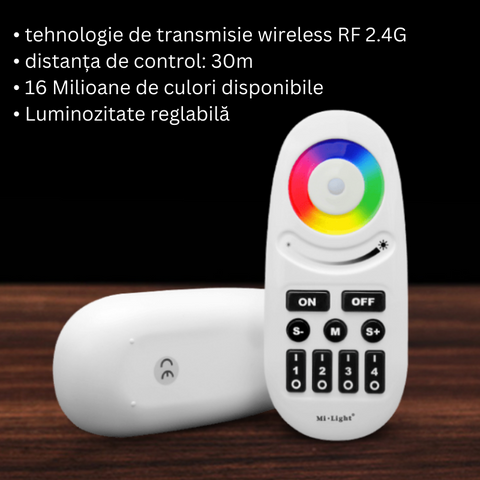 telecomanda rgb, telecomanda MiLight, Miboxer, FUT095, telecomanda wireless, telecomanda 4 zone, led-box.ro