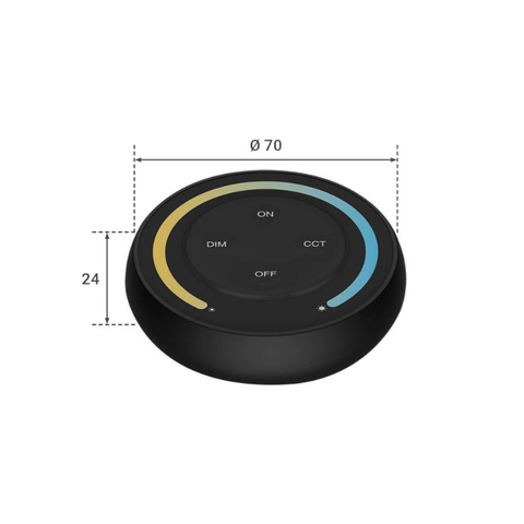 telecomanda rotunda, telecomanda MiLight, MiBoxer, telecomanda perete, telecomanda CCT, telecomanda Sunrise, telecomanda 1 zona, telecomanda banda led, telecomanda 2.4ghz, led-box.ro
