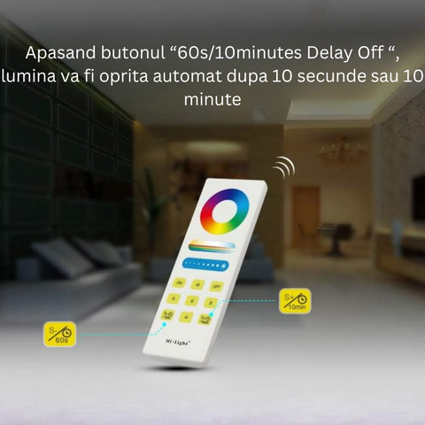 telecomanda banda led, telecomanda RGBW, telecomanda RGB+CCT, telecomanda smart, telecomanda Touch, telecomanda MiLight, Miboxer, FUT088, led-box.ro