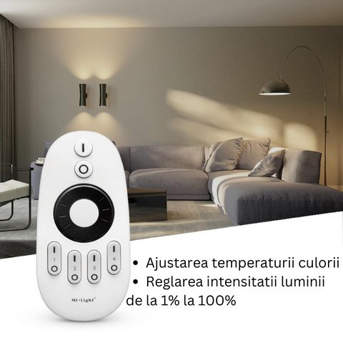 telecomanda MiLight, MiBoxer, telecomanda 4 zone, FUT006, telecomanda banda led, telecomanda CCT, telecomanda 2.4Ghz, led-box.ro