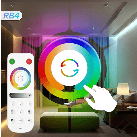 telecomanda wireless, telecomanda 2.4ghz, telecomanda banda led rgbcct, telecomanda touch rgbcct, telecomanda rb4, led-box.ro
