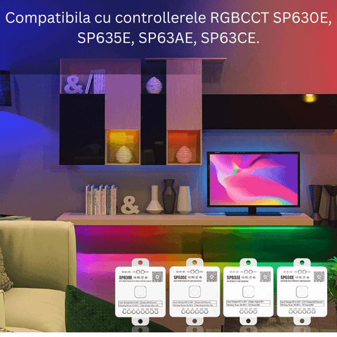 telecomanda wireless, telecomanda 2.4ghz, telecomanda banda led rgbcct, telecomanda touch rgbcct, telecomanda rb4, led-box.ro