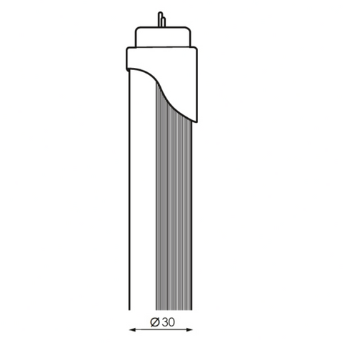 Tub LED Ekran T8 cu senzor de miscare, 20W 2000LM, 120 cm, 6000k
