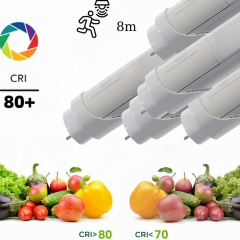 Tub led T8 din aluminiu cu senzor de miscare, detectare miscare 8 metri, led-box.ro