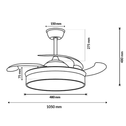 ventilator tavan, ventilator cu lustra CCT, lustra cu ventilator si telecomanda, corp iluminat cu ventilator, lustra led cu ventilator si telecomanda, ventilator tavan silentios, led-box.ro