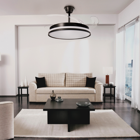 ventilator tavan, ventilator cu lustra CCT, lustra cu ventilator si telecomanda, corp iluminat cu ventilator, lustra led cu ventilator si telecomanda, ventilator tavan silentios, led-box.ro