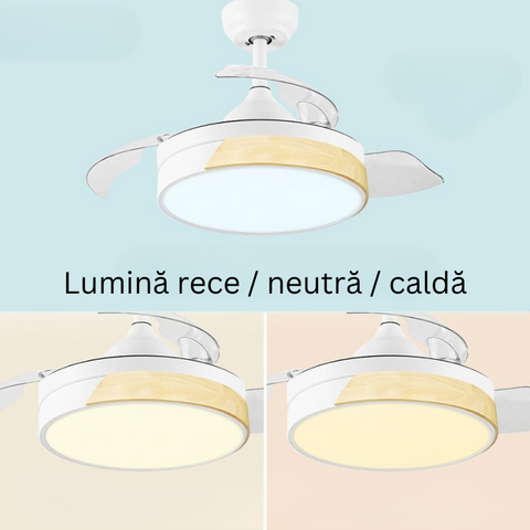 ventilator tavan cu lustra led, lustra led cu ventilator, lustre cu ventilator, lustre living cu ventilator, lustre cu ventilator incorporat, modele lustre cu ventilator, ventilator cu lustra LED, ventilator tavan ieftin, lustra led cu ventilator Dedeman, led-box.ro