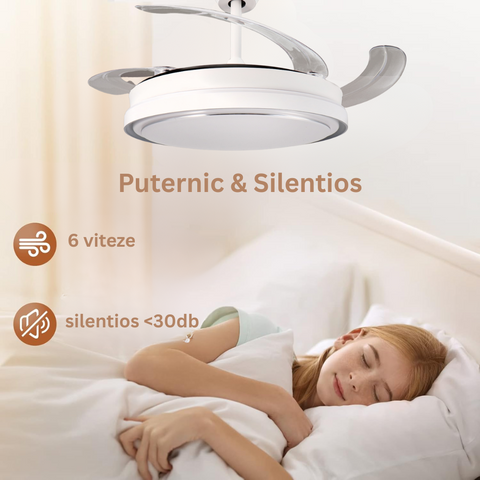 ventilator de tavan, ventilator plafon, ventilator cu telecomanda, ventilatoare tavan, ventilator Dedeman, ventilatoare tavan ieftine, ventilator tavan camera, ventilatoare pentru tavan living, led-box.ro