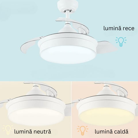 ventilator tavan cu lustra led, lustra led cu ventilator, lustre cu ventilator, lustre living cu ventilator, lustre cu ventilator incorporat, modele lustre cu ventilator, ventilator cu lustra LED, ventilator tavan ieftin, lustra led cu ventilator Dedeman, led-box.ro