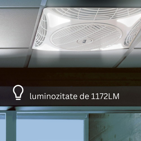 ventilator tavan, ventilator cu telecomanda, ventilator tavan fals, ventilatoare tavan Armstrong, ventilator spatii comerciale, ventilator tavane casetate, ventilator tavan cu lumina, led-box.ro