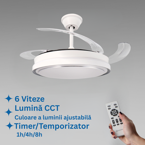 ventilator de tavan, ventilator plafon, ventilator cu telecomanda, ventilatoare tavan, ventilator Dedeman, ventilatoare tavan ieftine, ventilator tavan camera, ventilatoare pentru tavan living, led-box.ro