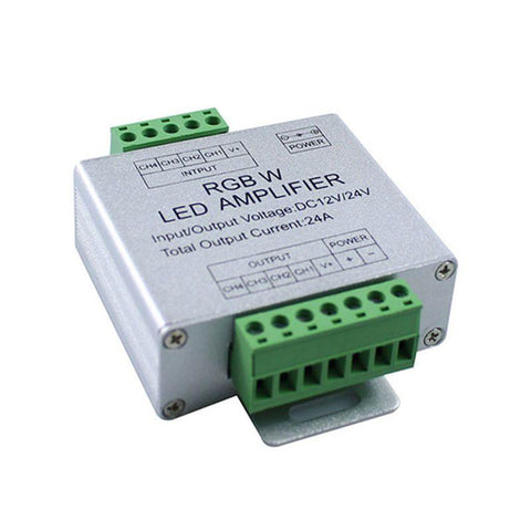 amplificator rgbw, amplificator banda led 24A, amplificator led 12/24v, amplificator pentru benzi led, led-box.ro