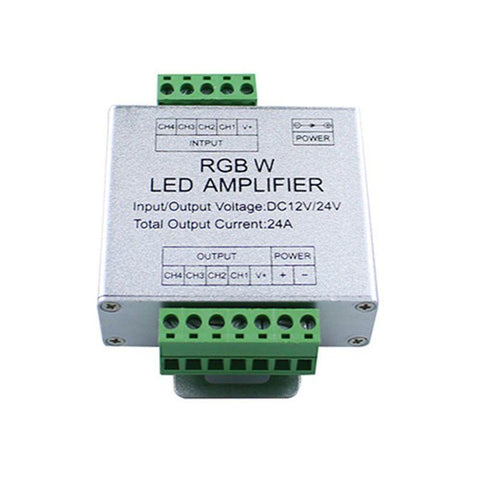 amplificator rgbw, amplificator banda led 24A, amplificator led 12/24v, amplificator pentru benzi led, led-box.ro