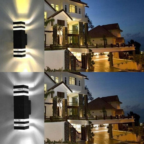 Aplica LED de exterior Inez duo, 2xGU10 IP54, carcasa aluminiu, negru-led-box.ro