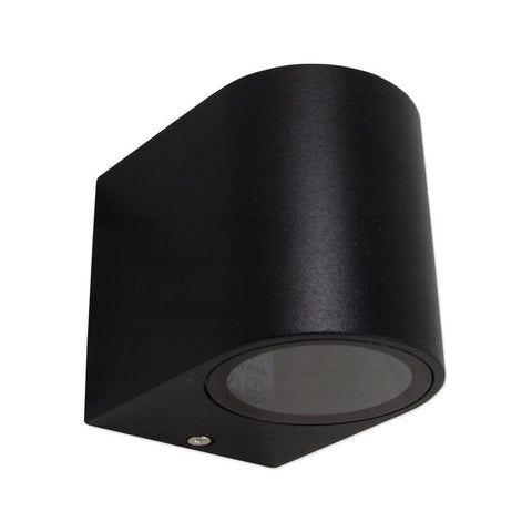 Aplica LED de exterior Luna, 1xGU10 IP44, carcasa aluminiu, negru - led-box.ro