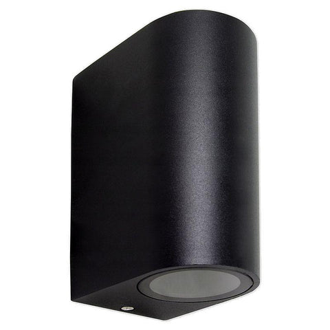 Aplica LED de exterior Luna duo, 2xGU10 IP44, aluminiu, negru - led-box.ro