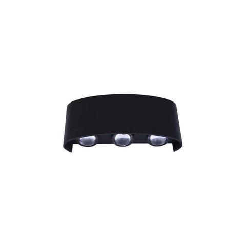 Aplica LED de fatada PICTO, 6x1W IP54, negru-led-box.ro