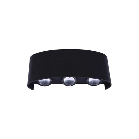 Aplica LED de fatada PICTO, 6x1W IP54, negru-led-box.ro