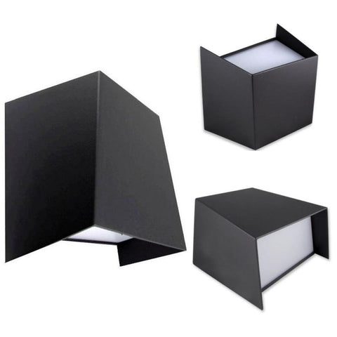Aplica iluminat cu LED 4W Hugo, IP54, carcasa din aluminiu, gri - led-box.ro