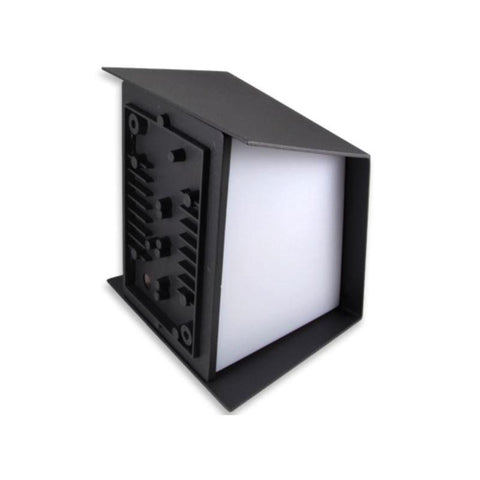 Aplica iluminat cu LED 4W Hugo, IP54, carcasa din aluminiu, gri - led-box.ro