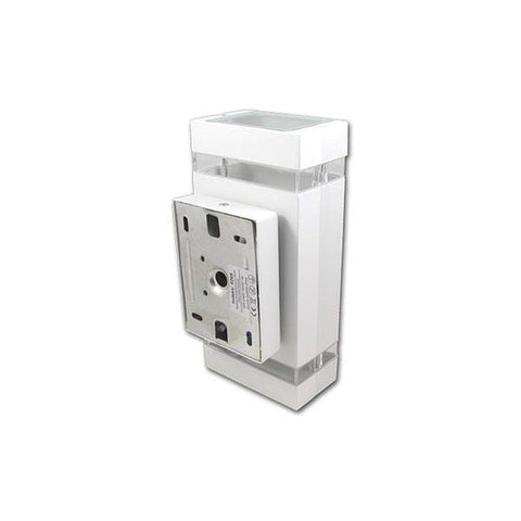 Aplica LED patrata Hana, 2xGU10 IP54, carcasa din aluminiu, alb - led-box.ro