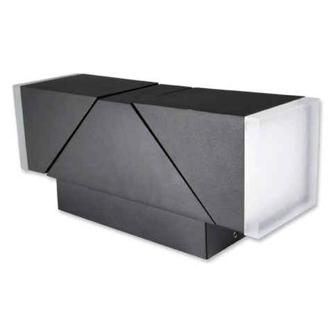 Aplica Twinda duo, 13W IP54, directie lumina reglabila, gri - led-box.ro