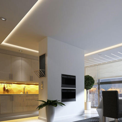 Banda LED COB 24V, 12w/m 512 LED/m, IP20 6000k, rola 5m-led-box.ro