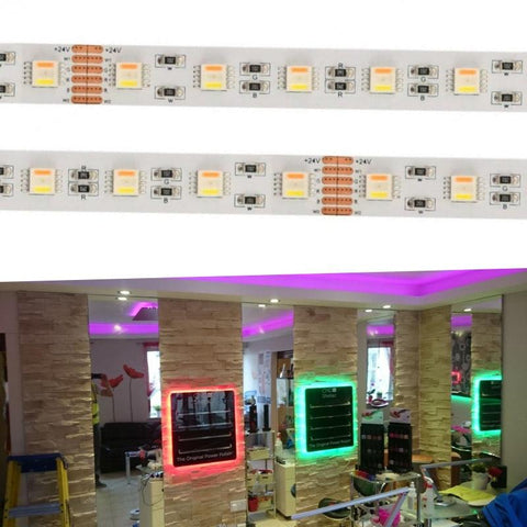 Banda LED RGB+CCT 24V 200W 1405lm, 60 LED/m IP66, rola 10m-led-box.ro
