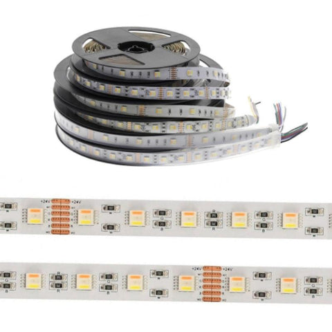 Banda LED RGB+CCT 24V 200W 1405lm, 60 LED/m IP66, rola 10m-led-box.ro