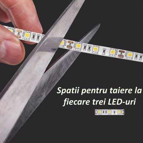 Banda LED RGBW SMD 5050 60 LED/metru, IP20 RGB+Alb Cald-led-box.ro