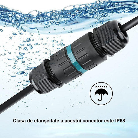 conector cablu, conector imbinare cablu, conectori imbinare cablu, conectori cablu 230v, conector 3 pini, conector 230V, conectori imbinare, conectori cablu dedeman, led-box.ro