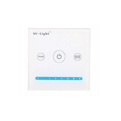 panou touch, dimmer led, panou perete, panou touch Mi-Light, panou monocolor, panou touch 12v-24v- P1 Mi-Light- led-box.ro