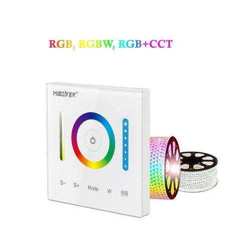 controler perete, panou perete, panou touch rgb, panou touch rgbcct, panou tactil banda led, panou touch led, MiLight, led-box.ro