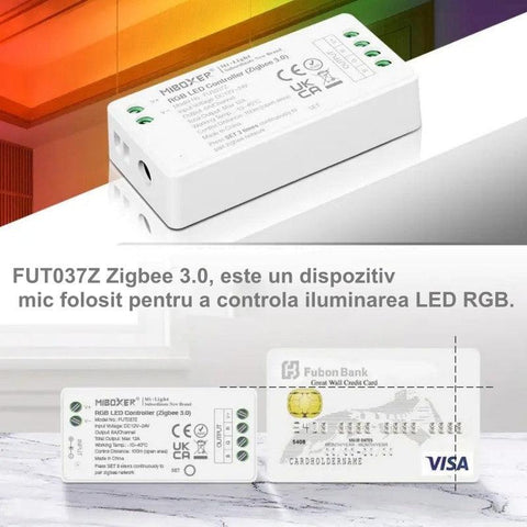 controller RGB, Controller ZigBee, controller MiBoxer, MiLight, FUT037Z, controler banda led, banda led RGB, led-box.ro
