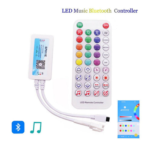 controller banda digitala, controler cu telecomanda. controller sp611e, controler bluetooth, controler muzical, controler banda Smart, led-box.ro