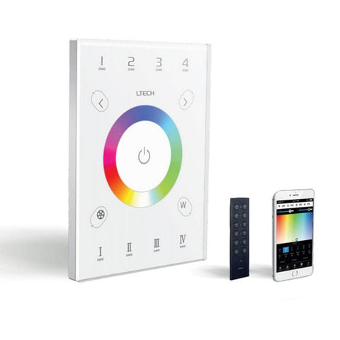 Controller Touch 4 Zone RGBW Wifi Smart-led-box.ro