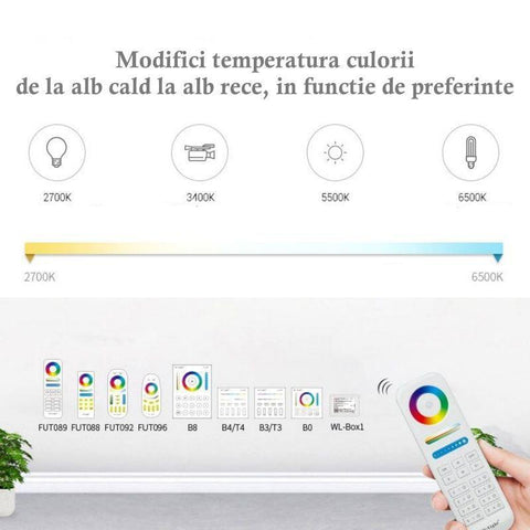controler wifi, controller led, controller MiLight, Miboxer, controller RGBCCT, WL5-WP, controller 12-24V, controler rezistent la apa, controller compatibil tuya,led-box.ro