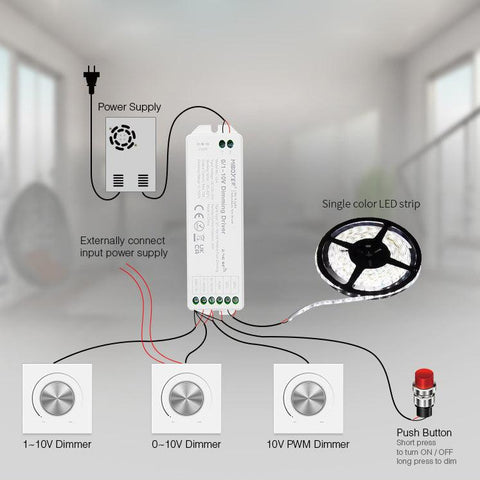 controller MiLight, controller banda led mono, dimmer, LS4 MiLight, 1-10v dimmer, controller wifi, led-box.ro