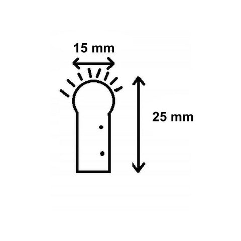 Furtun Neon Flex LED 230V, 15x25 mm, IP67, Rosu-led-box.ro