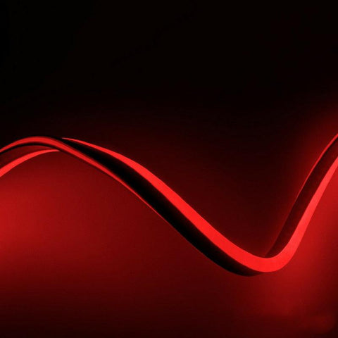 Furtun Neon Flex LED 230V, 8x16 cm, IP67, Rosu-led-box.ro