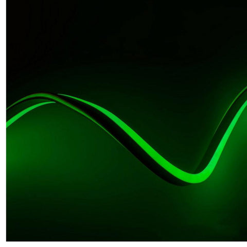 Furtun Neon Flex LED 230V, 8x16 mm, IP67, Verde-led-box.ro