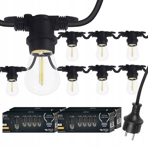 ghirlanda luminoasa, ghirlanda decorativa, ghirlanda exterior, ghirlanda terasa, ghirlanda 20m, ghirlanda led exterior, ghirlanda terasa, ghirlanda luminoasa exterior, ghirlanda cu becuri led, led-box.ro