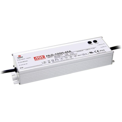 sursă LED, Mean Well, HLG-100-24A, 100W, 24V, 4A, IP65, iluminat LED, eficientă, durabilă, versatilă, sigură, fiabilă, ușor de instalat, aplicații, comercial, industrial, exterior, rezidențial, led-box.ro