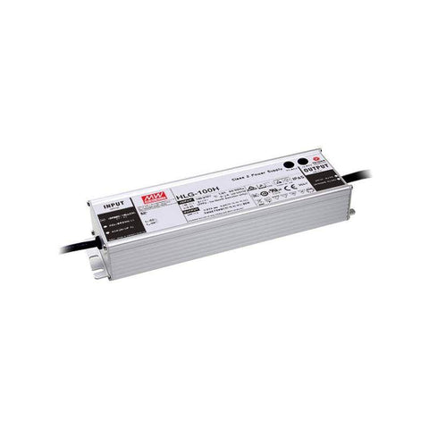 sursă LED, Mean Well, HLG-100-24AB, 100W, 24V, 4A, IP65, iluminat LED, eficientă, durabilă, versatilă, sigură, fiabilă, ușor de instalat, aplicații, comercial, industrial, exterior, rezidențial, led-box.ro