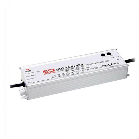 sursă LED, Mean Well, HLG-100H-24B, 100W, 24V, 4A, IP65, iluminat LED, eficientă, durabilă, versatilă, sigură, fiabilă, ușor de instalat, aplicații, comercial, industrial, exterior, rezidențial, led-box.ro